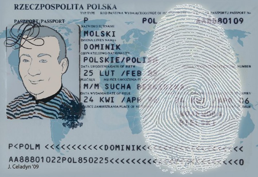 Paszporty z odciskami palców