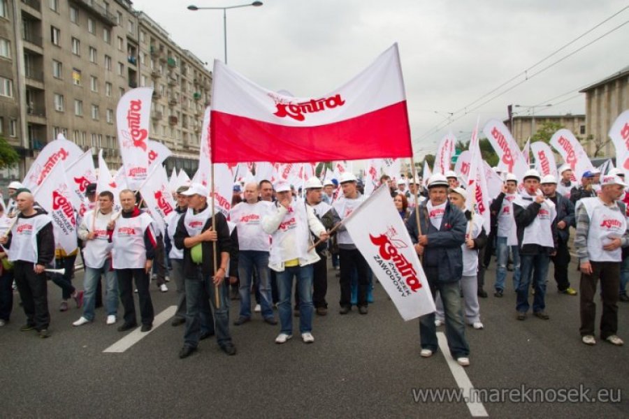 Manifestacja ZZ Kontra w Warszawie (zdjęcia)