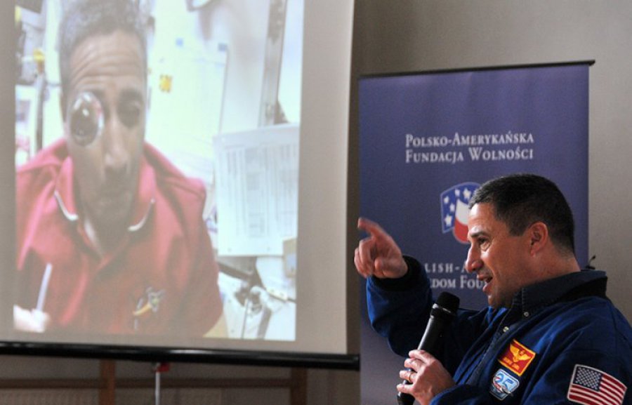 BABICE. Amerykański astronauta wylądował w szkole 