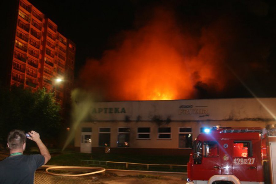 Pożar pawilonu przy ul. Wyszyńskiego - to nie było podpalenie 
