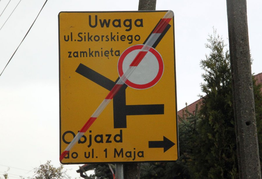 W centrum Libiąża obowiązuje objazd 