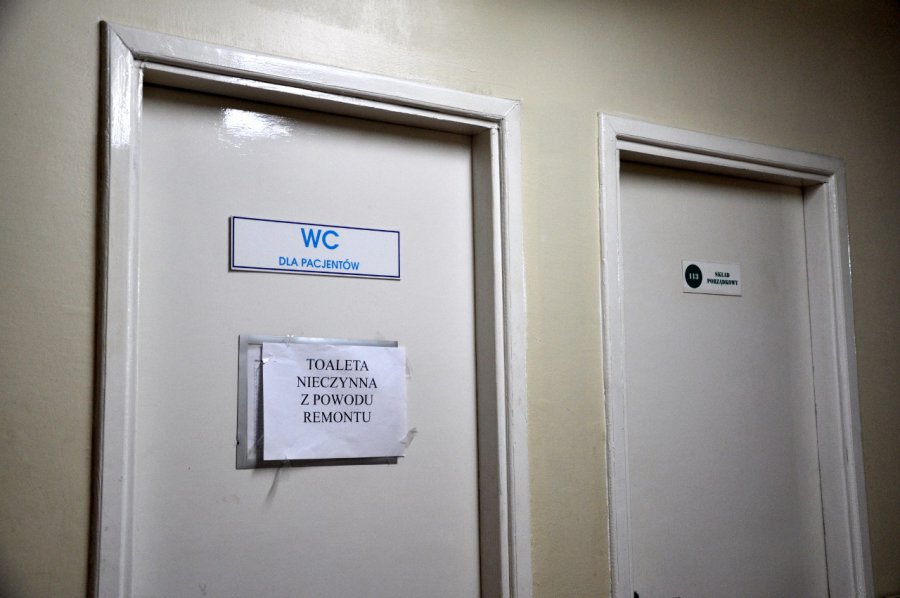 Toalety szpitalne są w coraz gorszym stanie
