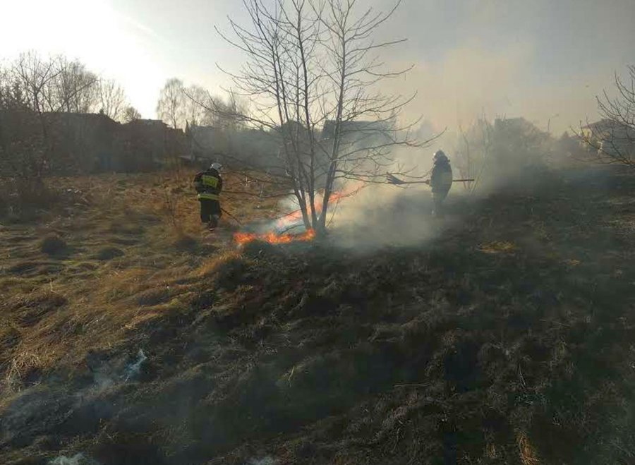 Zaczęły się pożary traw w powiecie chrzanowskim