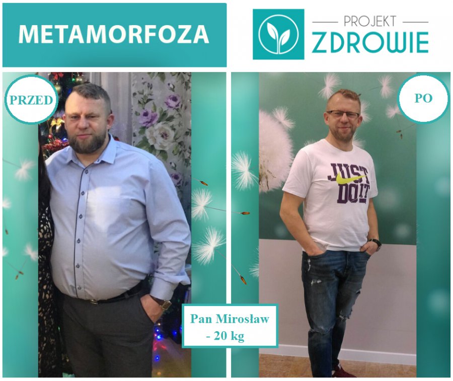 Pan Mirosław schudł 20 kg w Projekt Zdrowie!