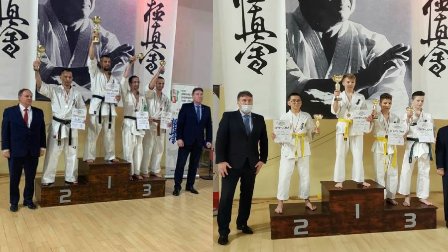 Sportowcy z chrzanowskiego Klubu Karate Kyokushin z medalami