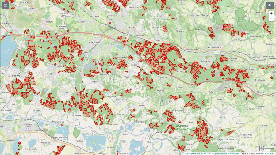 Tutaj w okolicy wytną lasy - mapa inicjatywy obywatelskiej