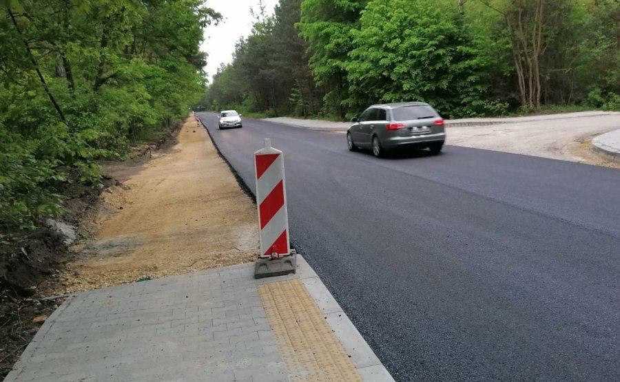Na ulicy Powstańców Styczniowych jest już nowy asfalt
