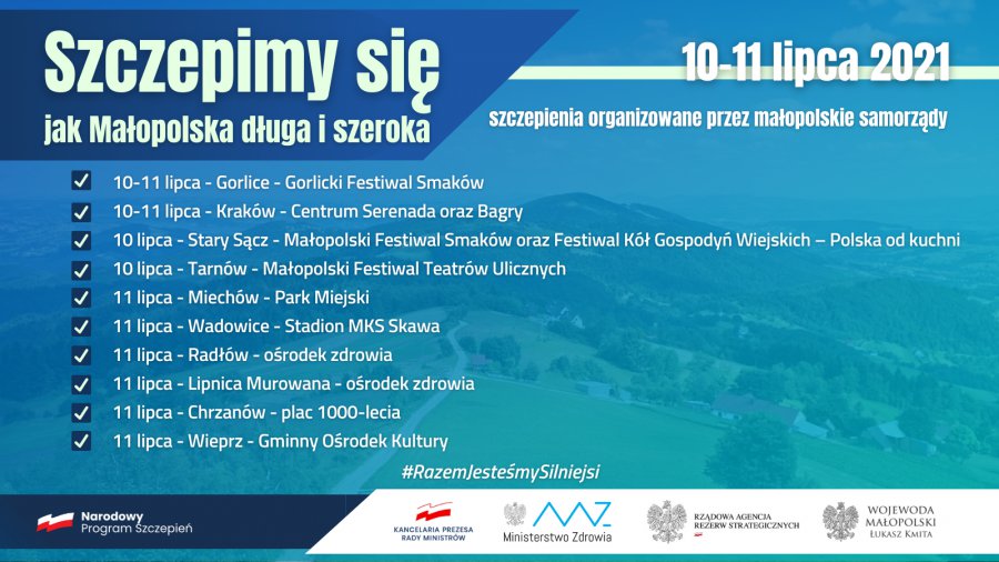Weekendowe szczepienia przeciw COVID-19 w Małopolsce. Gdzie pojawią się punkty?