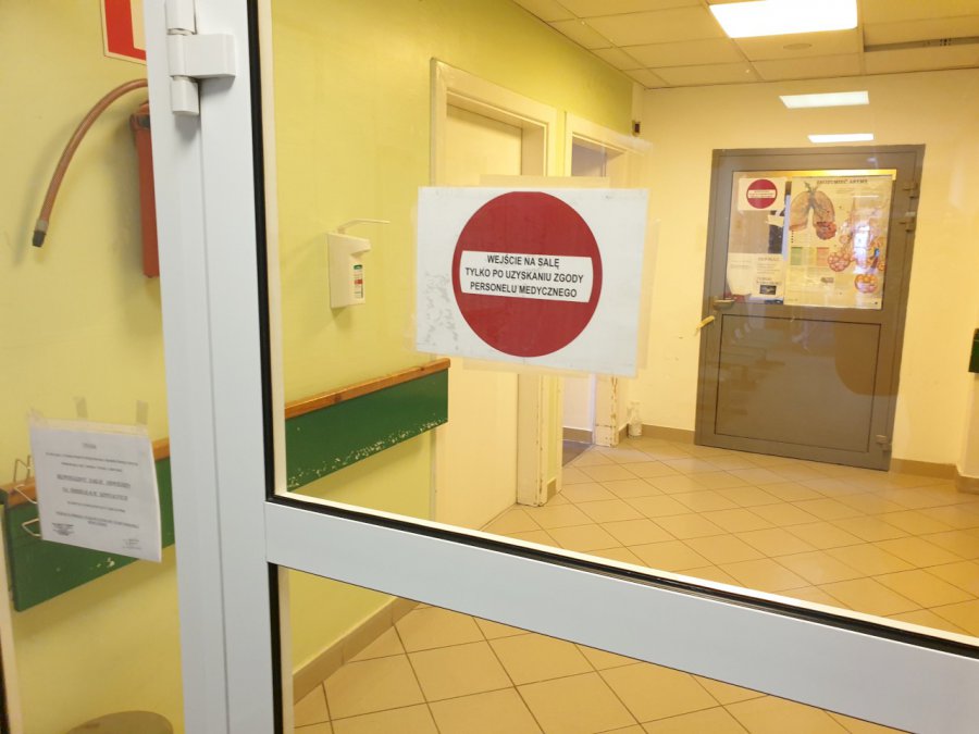 Jedna osoba chora na COVID przebywa w chrzanowskim szpitalu