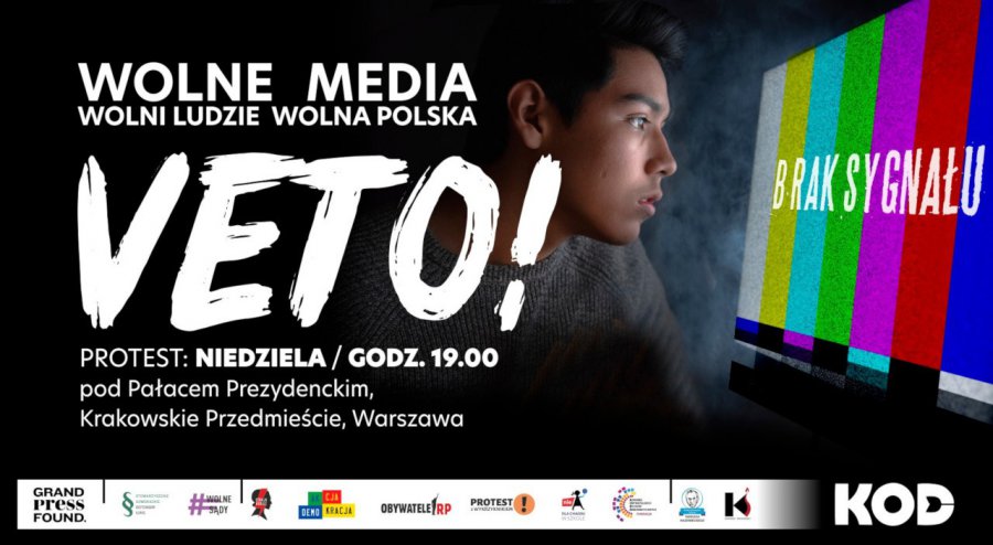 W Małopolsce protesty w sprawie lex TVN i wolności mediów. Także w Chrzanowie
