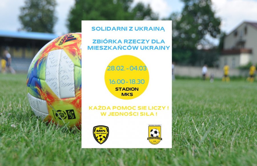 Klub sportowy z Trzebini solidarny z Ukrainą. Organizuje zbiórkę potrzebnych rzeczy
