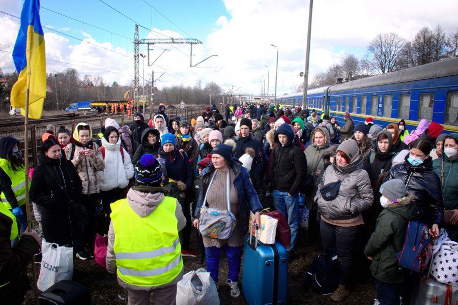 500 osób przyjechało koleją z Ukrainy do Olkusza