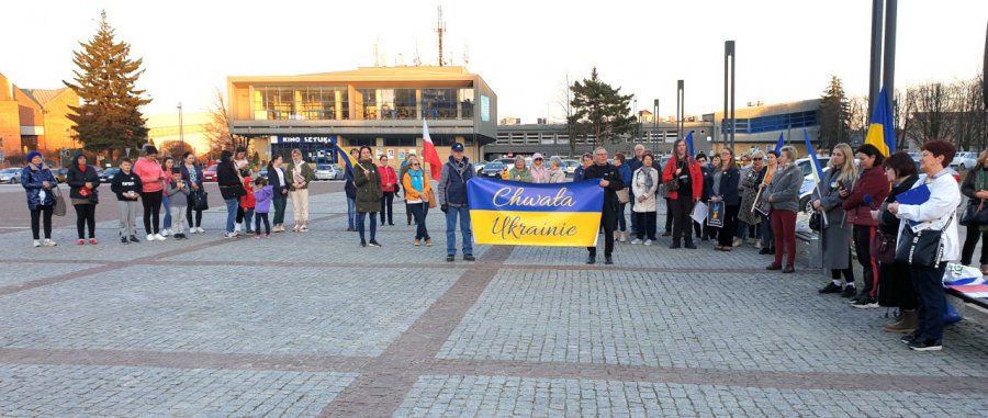 Chwała Ukrainie! – skandowali uczestnicy pikiety w Chrzanowie (WIDEO)