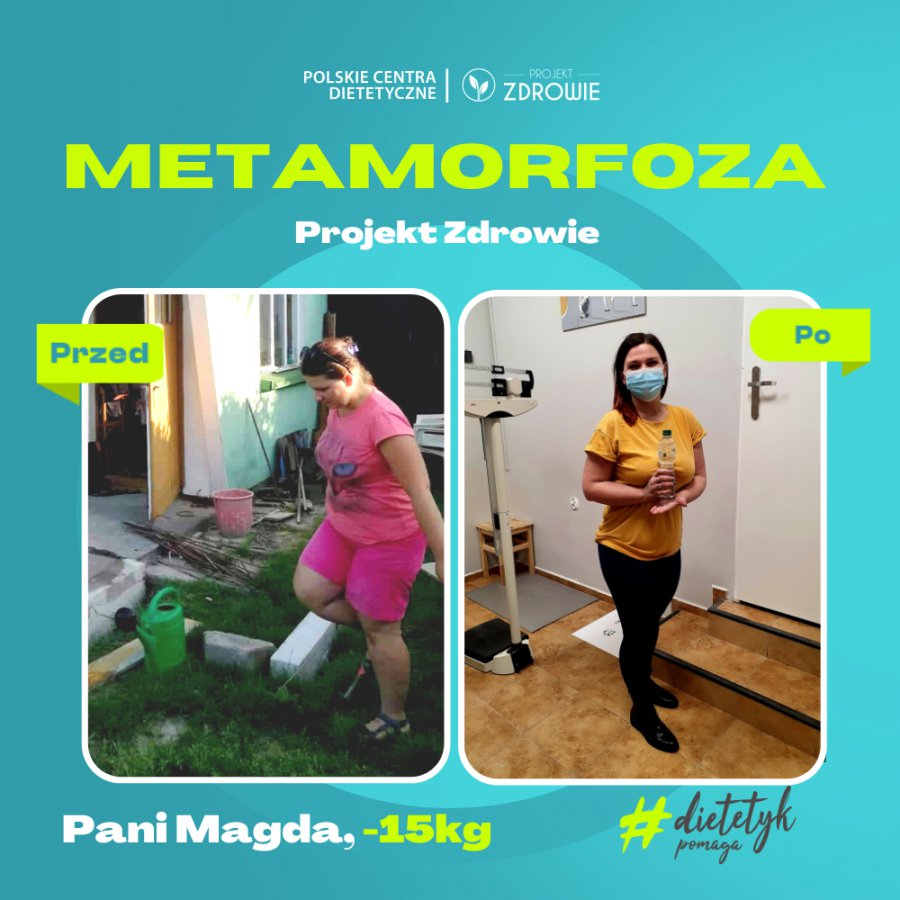 Kolejna wojowniczka w Projekt Zdrowie - Pani Magda schudła 15 kg