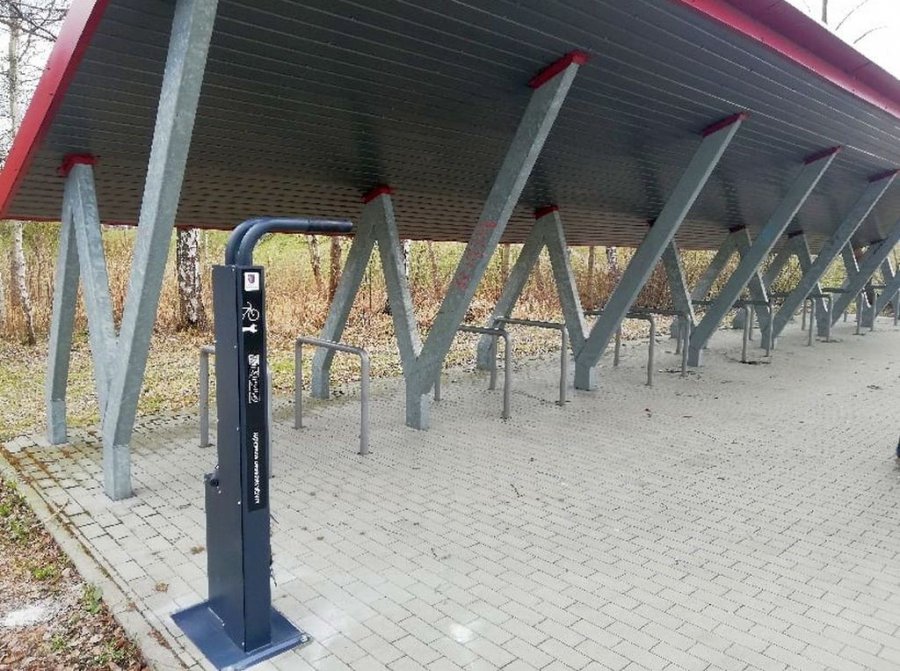Nad Chechłem stoi już stacja samoobsługowej naprawy rowerów