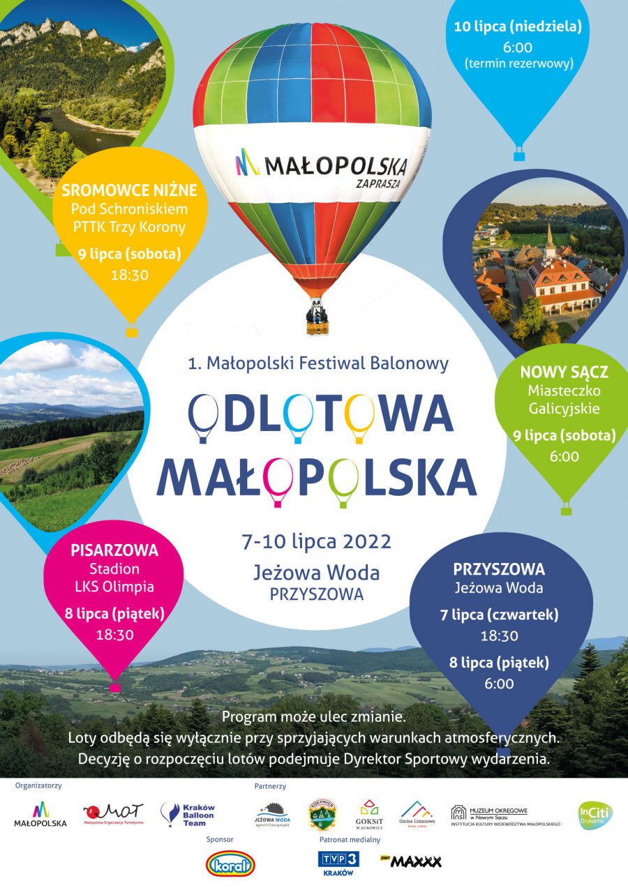 1. Małopolski Festiwal Balonowy „Odlotowa Małopolska". Nie przegapcie