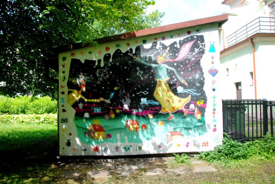 Ciekawy mural przykrył tandetne bazgroły