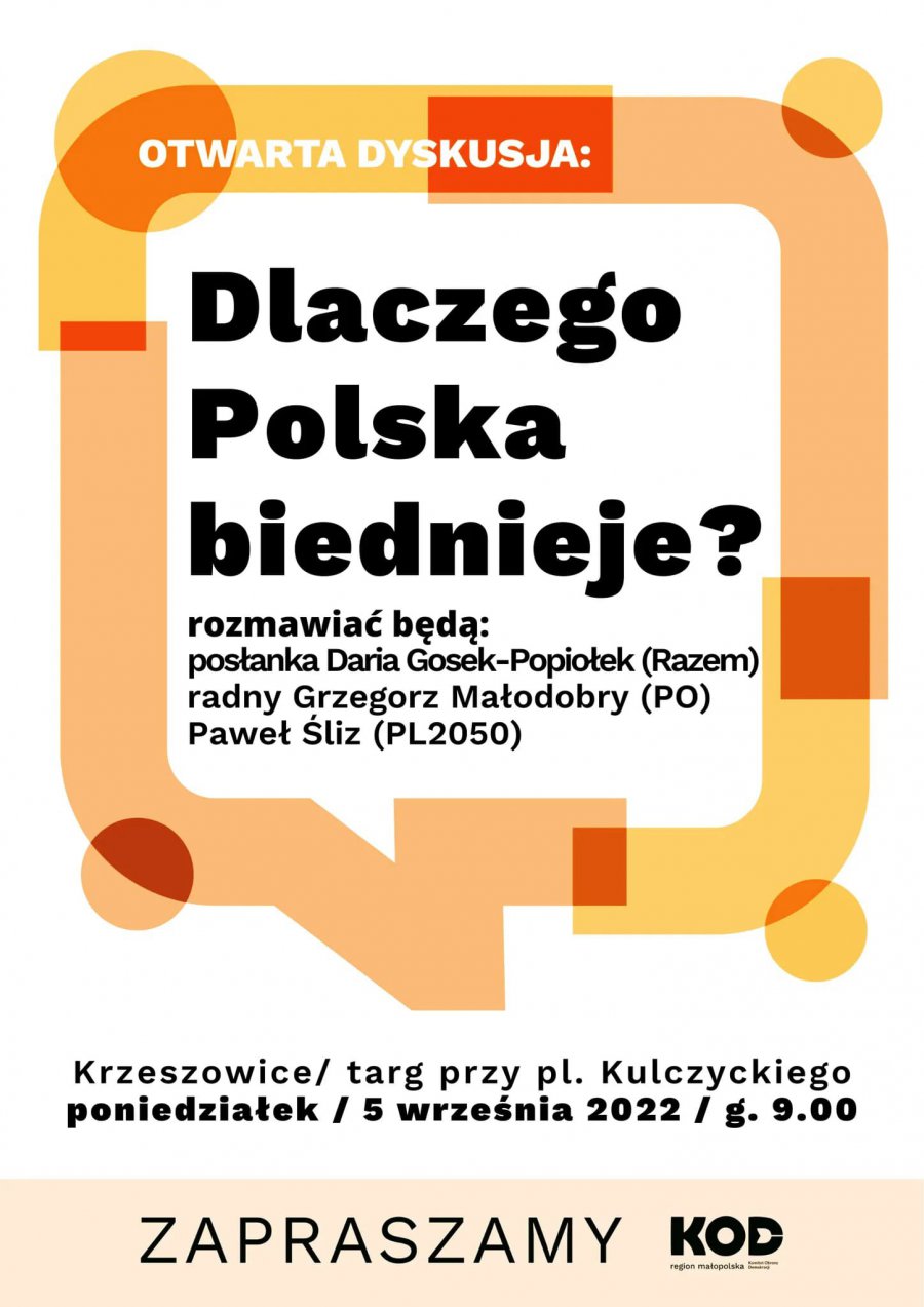 Politycy chcą rozmawiać na targu w Krzeszowicach