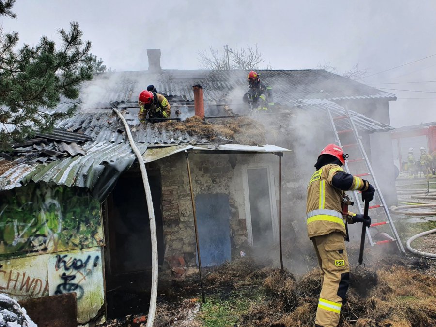 Pożar domu w Woli Filipowskiej (ZDJĘCIA)