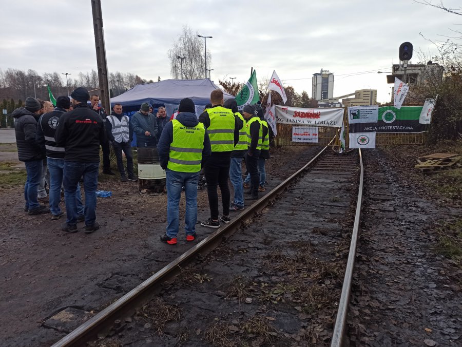 Górnicy odblokowali Janinę w Libiążu