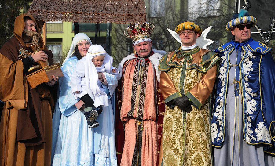 Trzej Królowie w Chrzanowie. Ukraińscy uchodźcy jako Święta Rodzina (WIDEO, ZDJĘCIA)