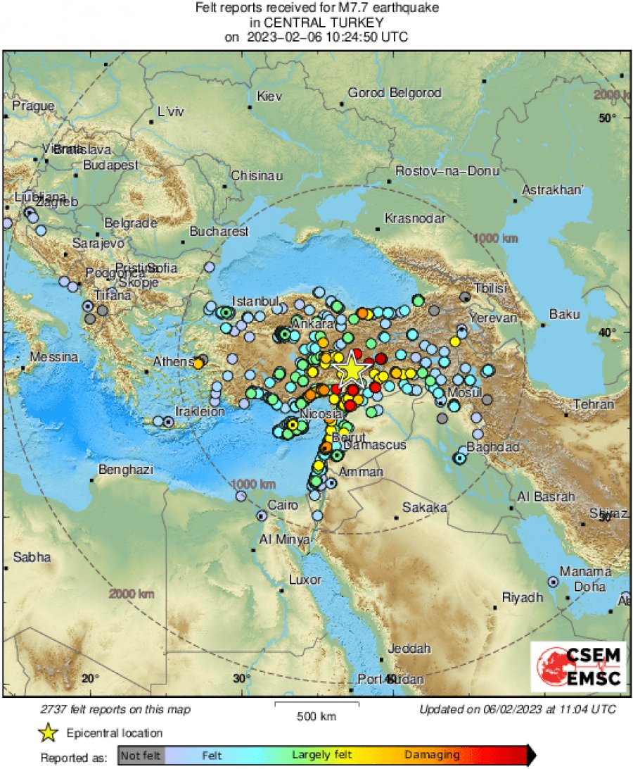 Prawie 30 tys. ofiar trzęsienia ziemi w Turcji i Syrii. 6 tys. domów się zawaliło