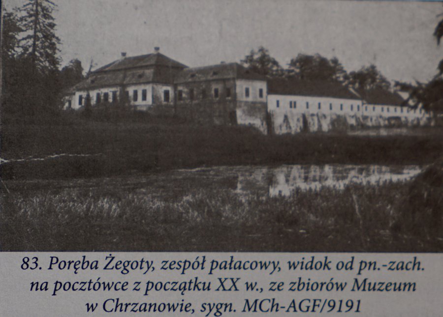 Dzisiaj została ruina po dawnym pałacu Szembeków w Porębie Żegoty. A jak było? (ZDJĘCIA)