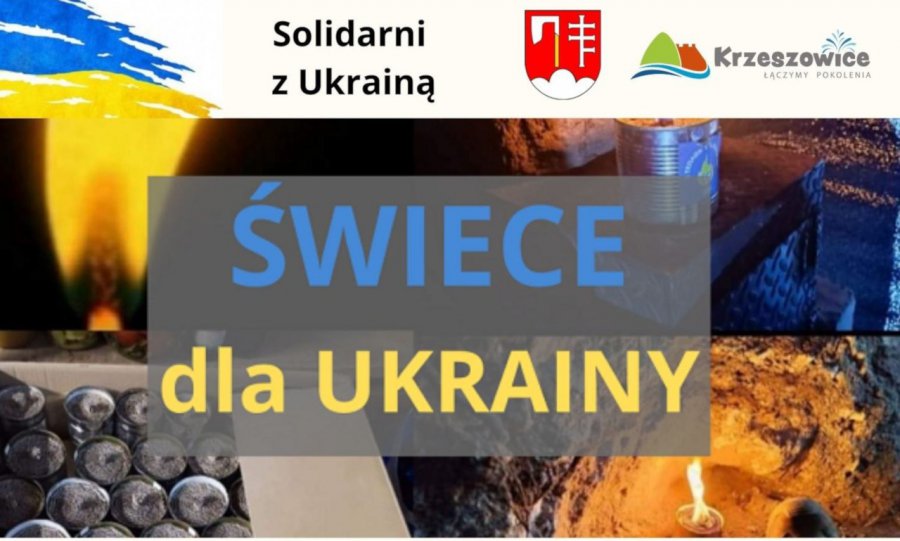 W Krzeszowicach organizują zbiórkę świec dla Ukrainy