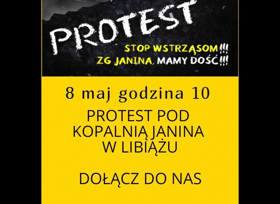 Ludzie szykują protest pod kopalnią Janina w Libiążu