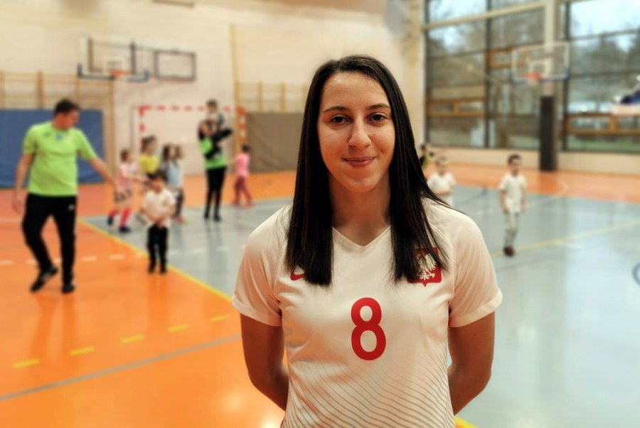 Piłkarka z Trzebini zagrała w zwycięskim dla Polski meczu z Serbią