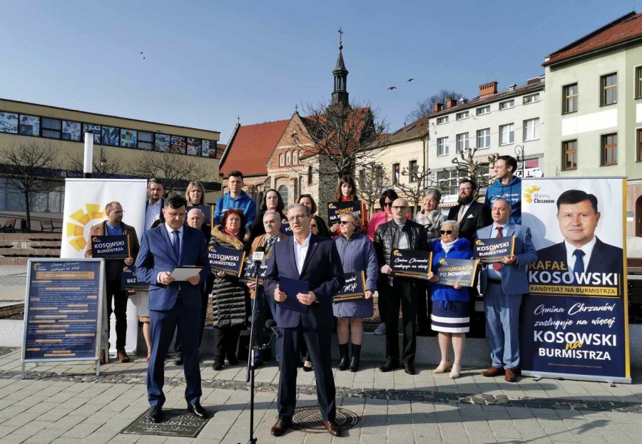 Rafał Kosowski ogłosił start w wyborach na burmistrza Chrzanowa i przedstawił swoich ludzi (WIDEO)