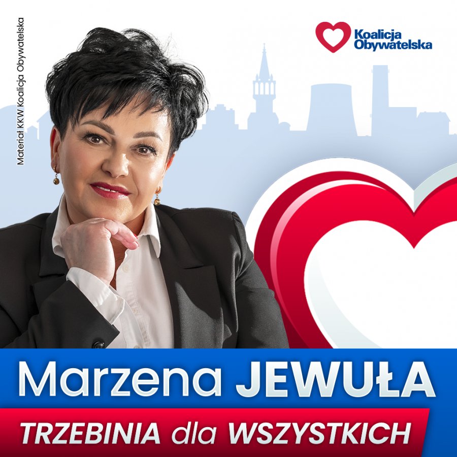 List Marzeny Jewuły, kandydatki na burmistrza, do mieszkańców gminy Trzebinia