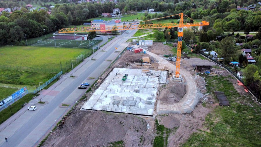 Tak wygląda budowa basenu w Krzeszowicach (ZDJĘCIA)
